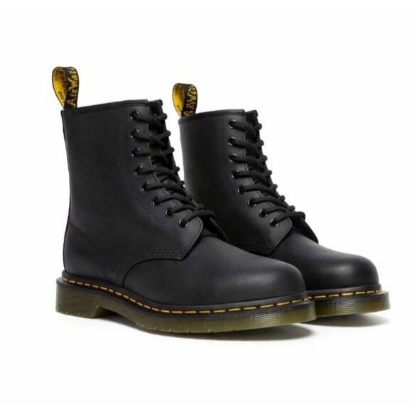 Dr. Martens Other - Dr. Martens 1460 Greasy Black Leather Boots Mens 13 NWT - Matte Combat Core
